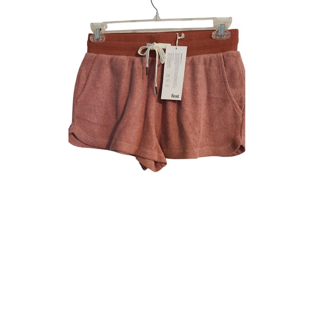 Feat Womens High Waisted Blanket Blend 2.5" Shorts Size Med NWT